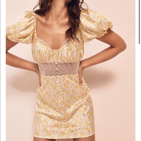 for love and lemons yellow dress
